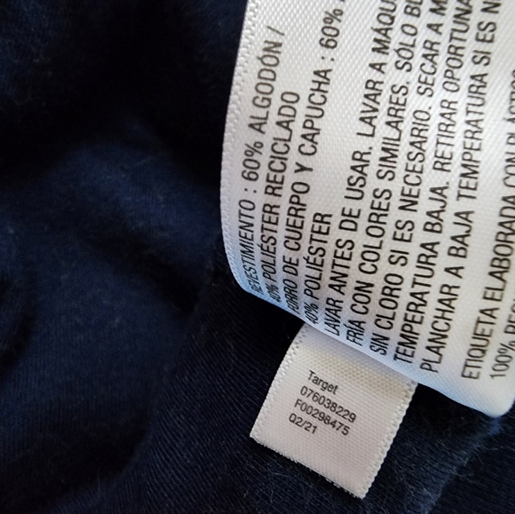 Cat & Jack Blue Ribbed Knit Hoodie Size L - Picture 6 of 6